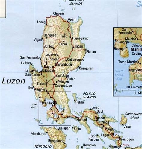 Map of Luzon — Best attractions, restaurants, and transportation .
